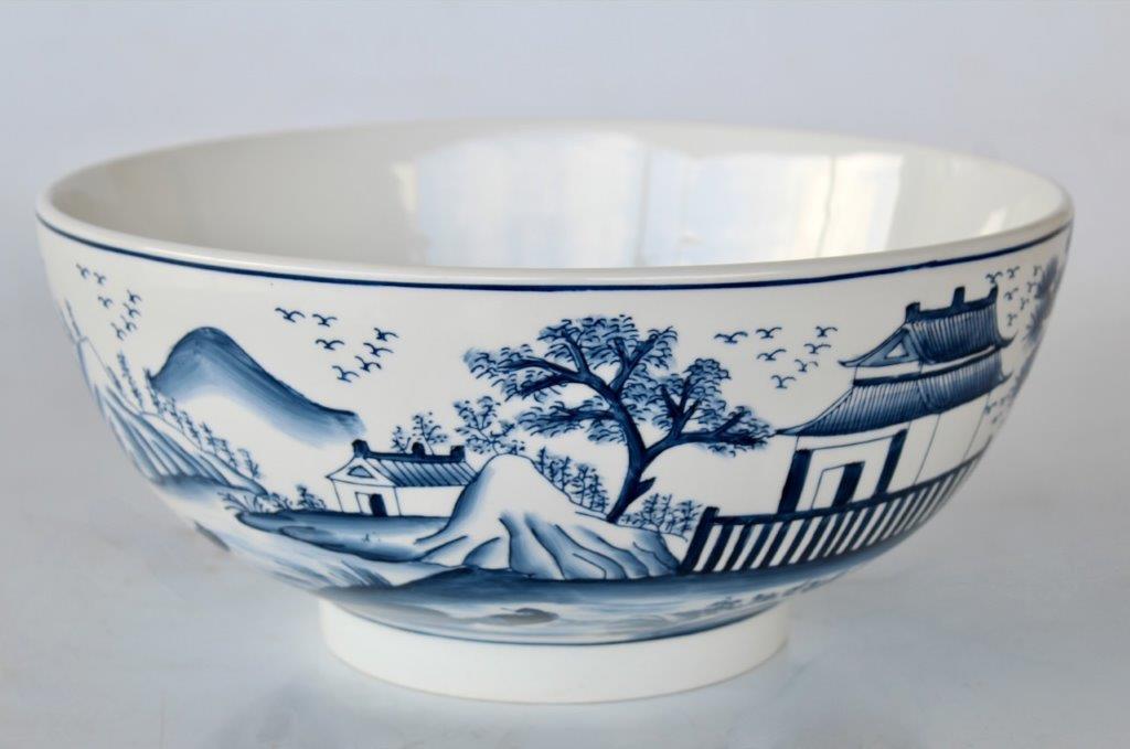 Large Blue Chinese Bowl
